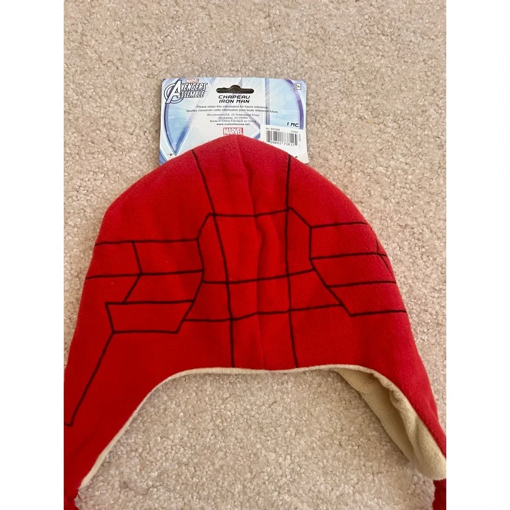 New Marvel Avengers Iron‎ Man Laplander Hat Beanie Cap Boys Costume
